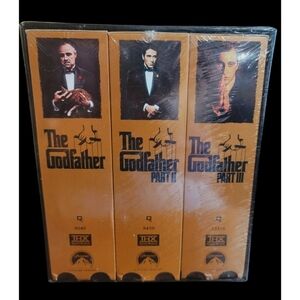 Vintage The Godfather Trilogy VHS Collection Unopened